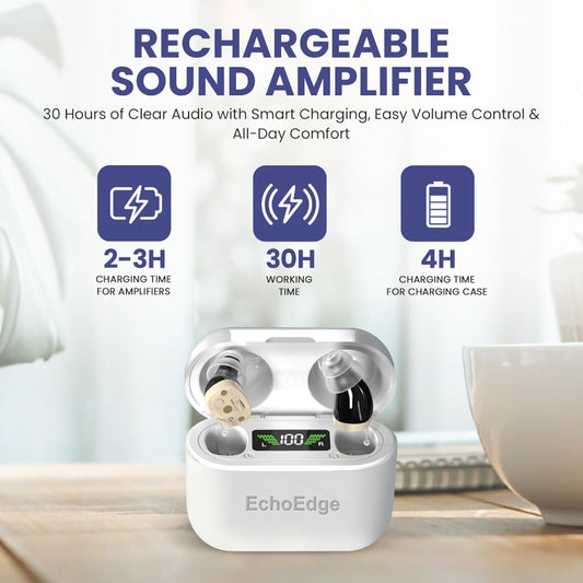 EchoEdge Rechargeable Invisible Hearing Amplifier